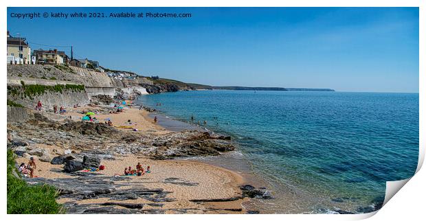 Porthleven Cornwall Print by kathy white