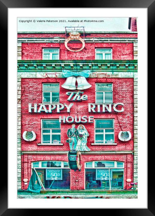 Happy Ring Framed Mounted Print by Valerie Paterson