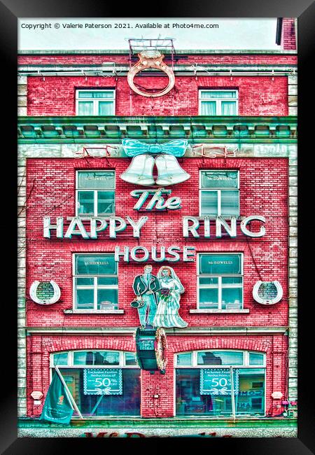 Happy Ring Framed Print by Valerie Paterson