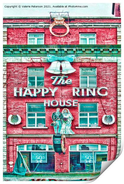 Happy Ring Print by Valerie Paterson