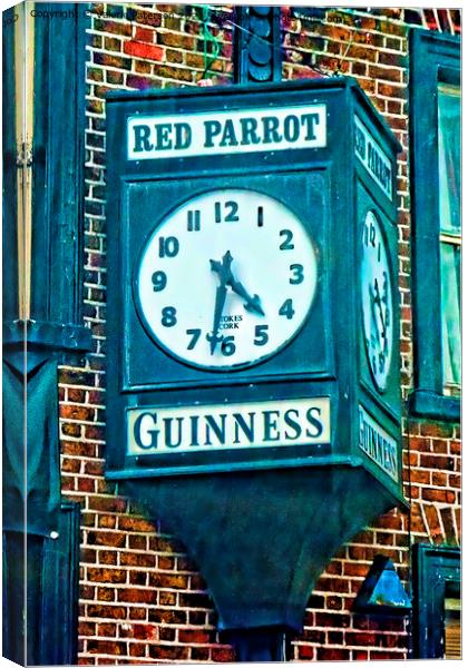 Guinness Time Canvas Print by Valerie Paterson
