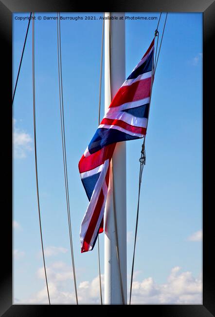 Half mast. Duke Of Edinburgh. Framed Print by Darren Burroughs