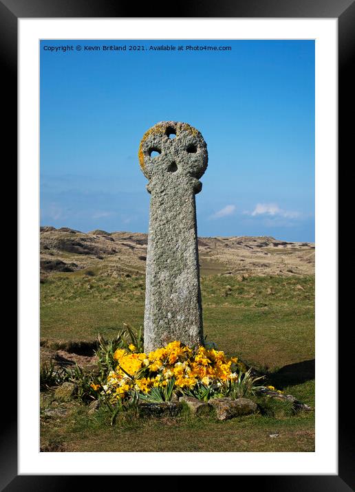 cornish cross Framed Mounted Print by Kevin Britland