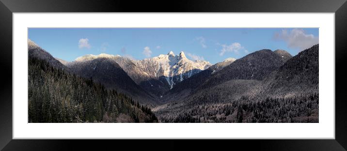 The Lions british columbia canada Framed Mounted Print by Sonny Ryse