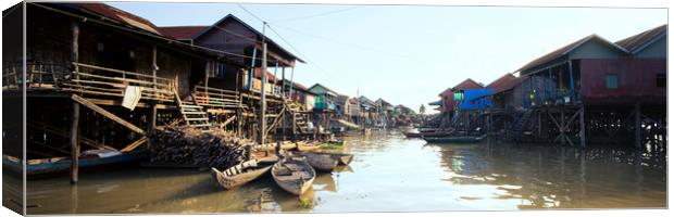 Tonlesap lake cambodia floating village kampong khleang 3 Canvas Print by Sonny Ryse
