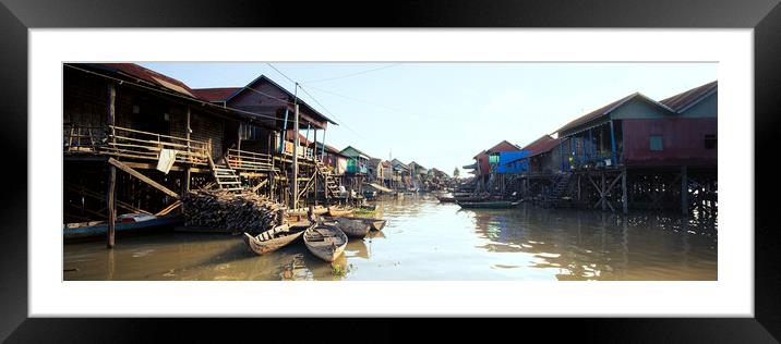 Tonlesap lake cambodia floating village kampong khleang 3 Framed Mounted Print by Sonny Ryse