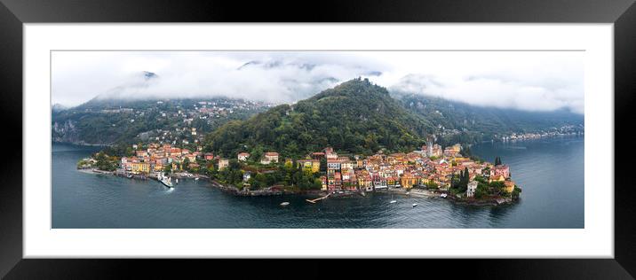 Varenna Lake Como Italy Framed Mounted Print by Sonny Ryse