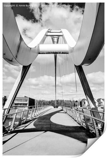 Infinity bridge, Stockton  Print by Aimie Burley