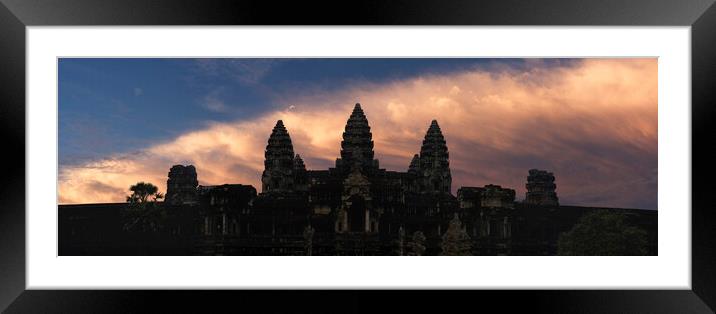 ANGKOR WAT temple CAMBODIA Framed Mounted Print by Sonny Ryse