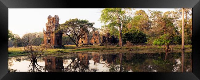 Behind the Khleang Temples - Ankor wat cambodia Framed Print by Sonny Ryse