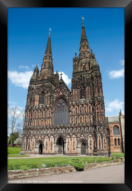 Lichfield Cathedral Framed Print by Allan Bell