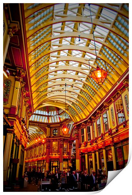 The Vibrant History of Leadenhall Market Print by Andy Evans Photos