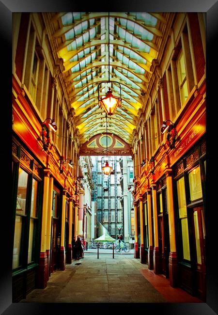 Leadenhall Market City of London England Framed Print by Andy Evans Photos