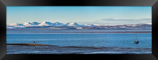 Morecambe Bay Winter Panorama Framed Print by Keith Douglas