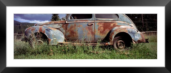 Ford V8 Truck Rusting Framed Mounted Print by Sonny Ryse