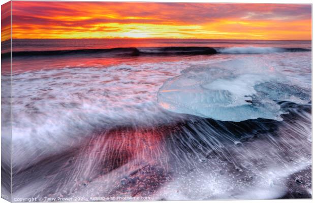 Ice and fire Canvas Print by Tony Prower