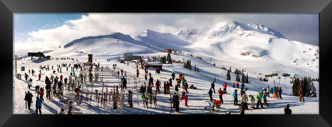 SNOW DAYS CANADA WHISTLER Framed Print by Sonny Ryse