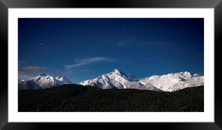 TANTULAS MOUNTAIN RANGE STARS Framed Mounted Print by Sonny Ryse