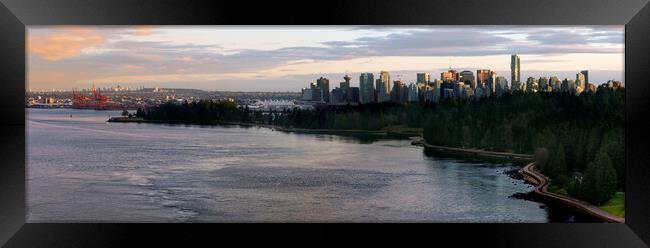 Vancouver panorama Framed Print by Sonny Ryse