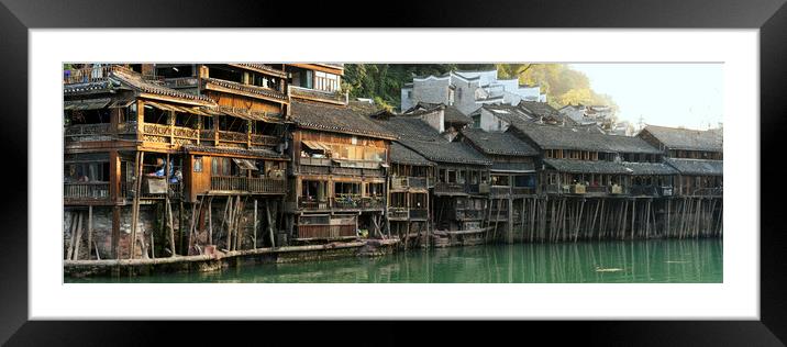 Fenhuang Phoenix old ancient Town China Framed Mounted Print by Sonny Ryse