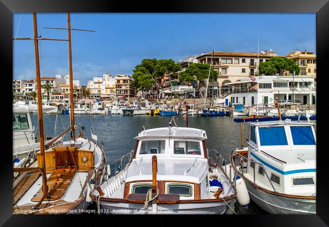harbour and marina of Cala Rajada in Majorca Framed Print by MallorcaScape Images