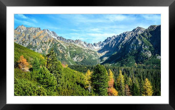 High Tatra Mountains in Slovakia Framed Mounted Print by Wdnet Studio