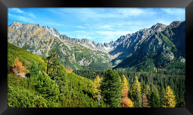 High Tatra Mountains in Slovakia Framed Print by Wdnet Studio