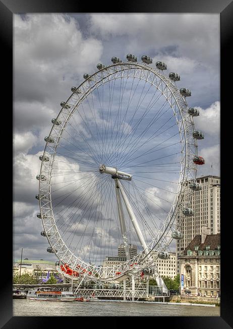 London Eye HDR Framed Print by David French