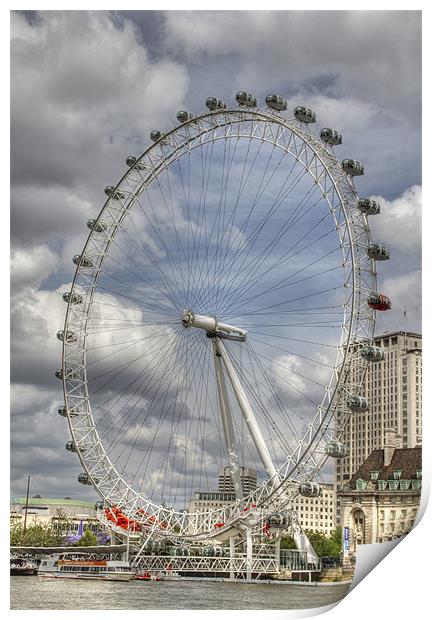London Eye HDR Print by David French