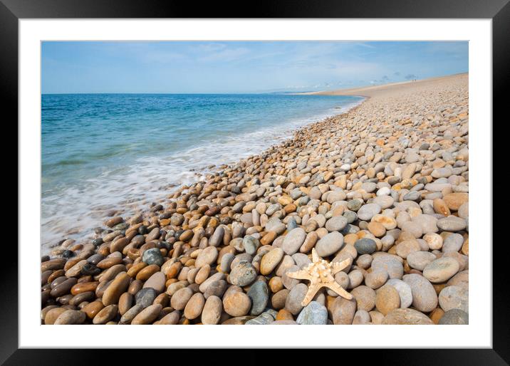 Majestic Chesil Beach Landscape Framed Mounted Print by Graham Custance