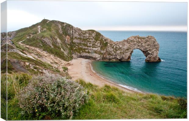 Majestic Durdle Door: A Natural Marvel Canvas Print by Graham Custance