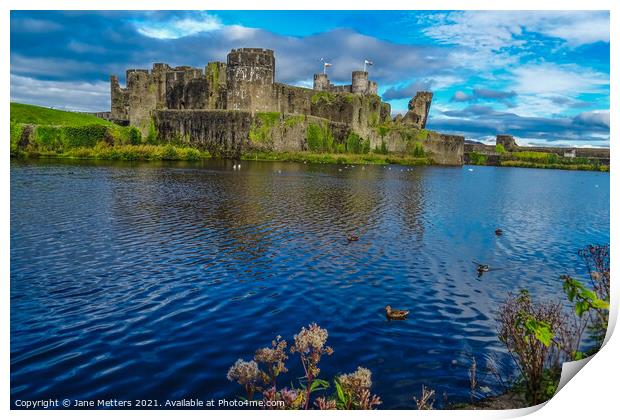 Across the Moat Print by Jane Metters