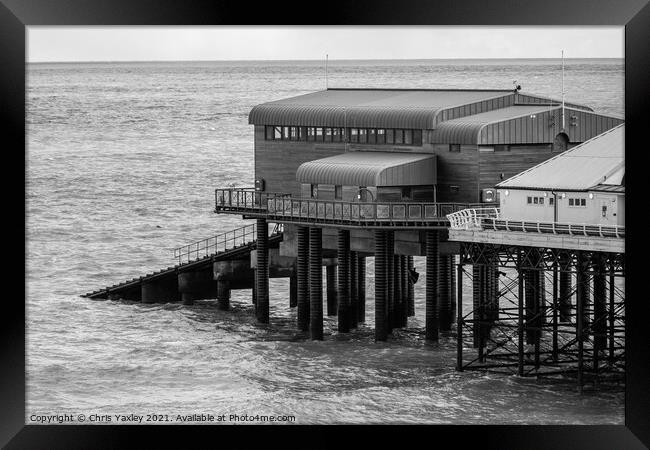 Cromer RNLI lifeboat station Framed Print by Chris Yaxley