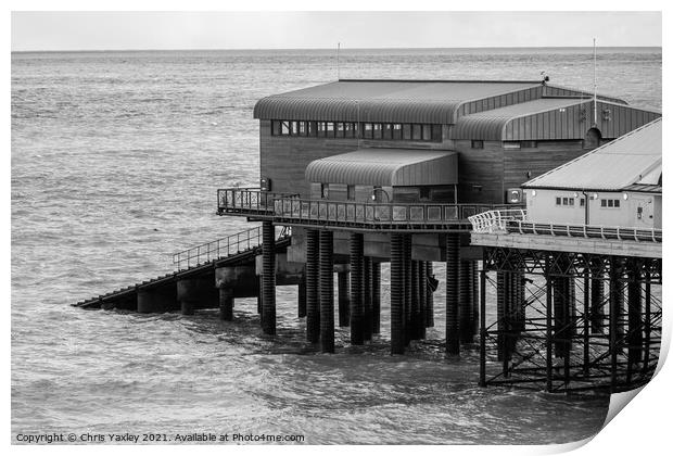 Cromer RNLI lifeboat station Print by Chris Yaxley