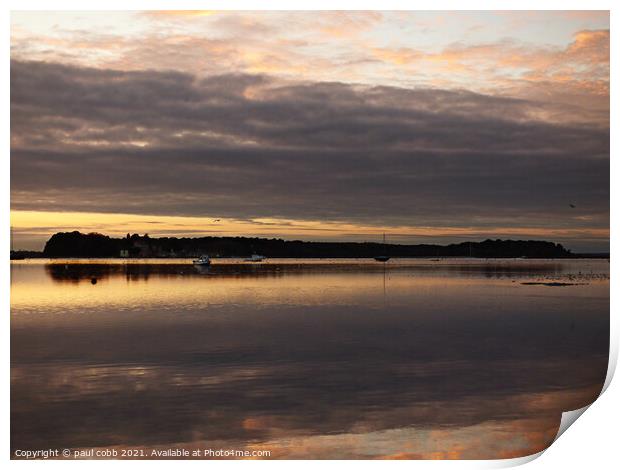 Majestic Brownsea Island at Sunset Print by paul cobb