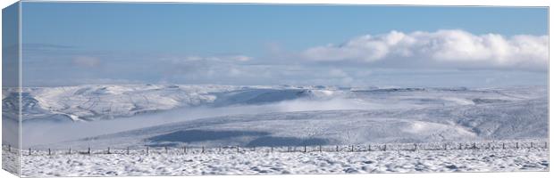 Peak District Snow And Cloud Inversion Canvas Print by Phil Durkin DPAGB BPE4