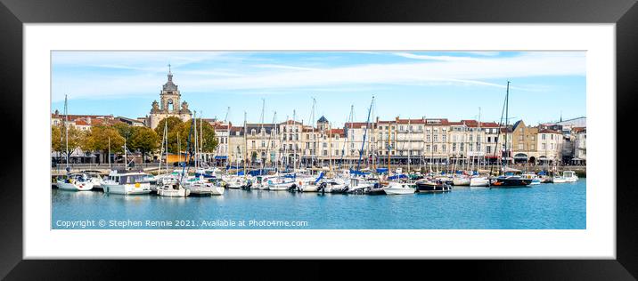 La Rochelle yachting marina Framed Mounted Print by Stephen Rennie