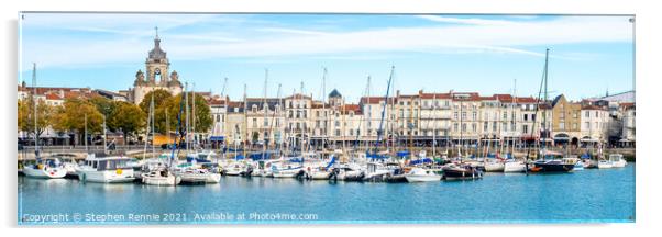 La Rochelle yachting marina Acrylic by Stephen Rennie