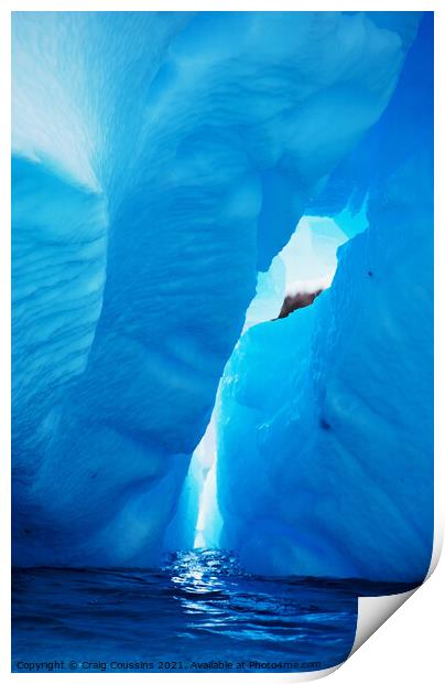 Iceberg, Antarctica  Print by Wall Art by Craig Cusins