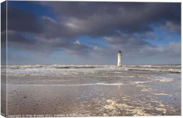 Perch Rock Lighthouse Canvas Print by Philip Brookes