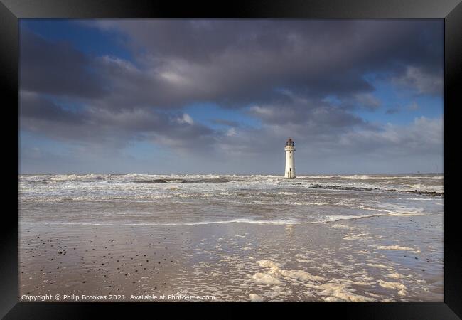Perch Rock Lighthouse Framed Print by Philip Brookes
