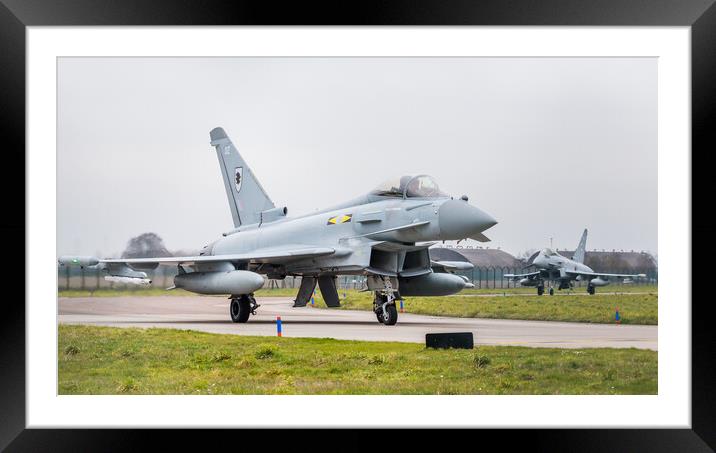 RAF Typhoon FGR4 pair Framed Mounted Print by Jason Wells