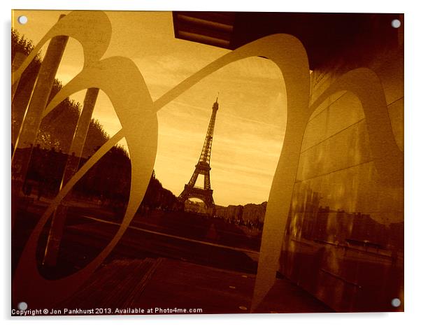 Eiffel Tower in Paris Acrylic by Jonathan Pankhurst