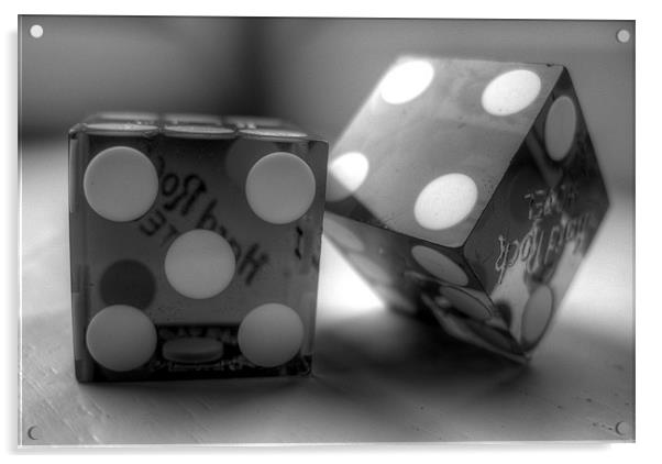 The dice Acrylic by Jonathan Pankhurst