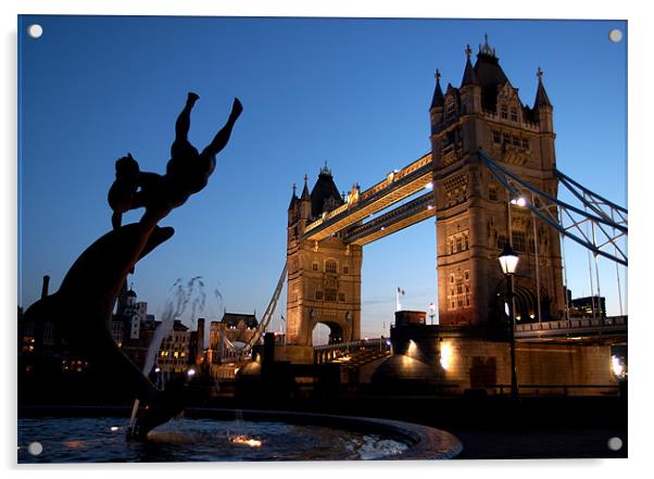 Tower Bridge, London. Sunset Acrylic by Jonathan Pankhurst