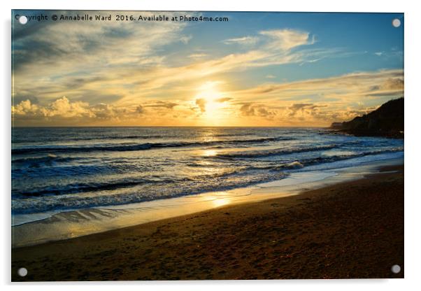 Beach Sunset. Acrylic by Annabelle Ward