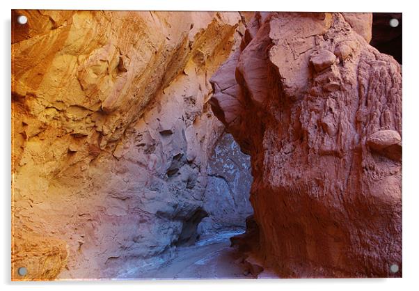 Slot canyon, Utah Acrylic by Claudio Del Luongo