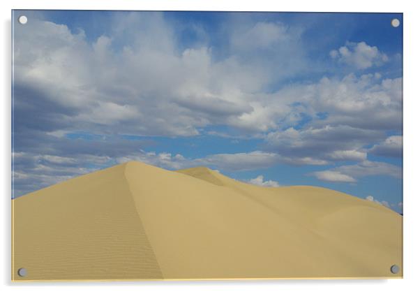 Death Valley dune Acrylic by Claudio Del Luongo
