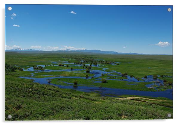 Near Arapaho National Wildlife Refuge, Colorado Acrylic by Claudio Del Luongo