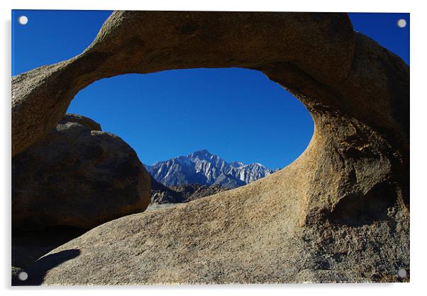 Mobius Arch and Sierra Nevada Acrylic by Claudio Del Luongo